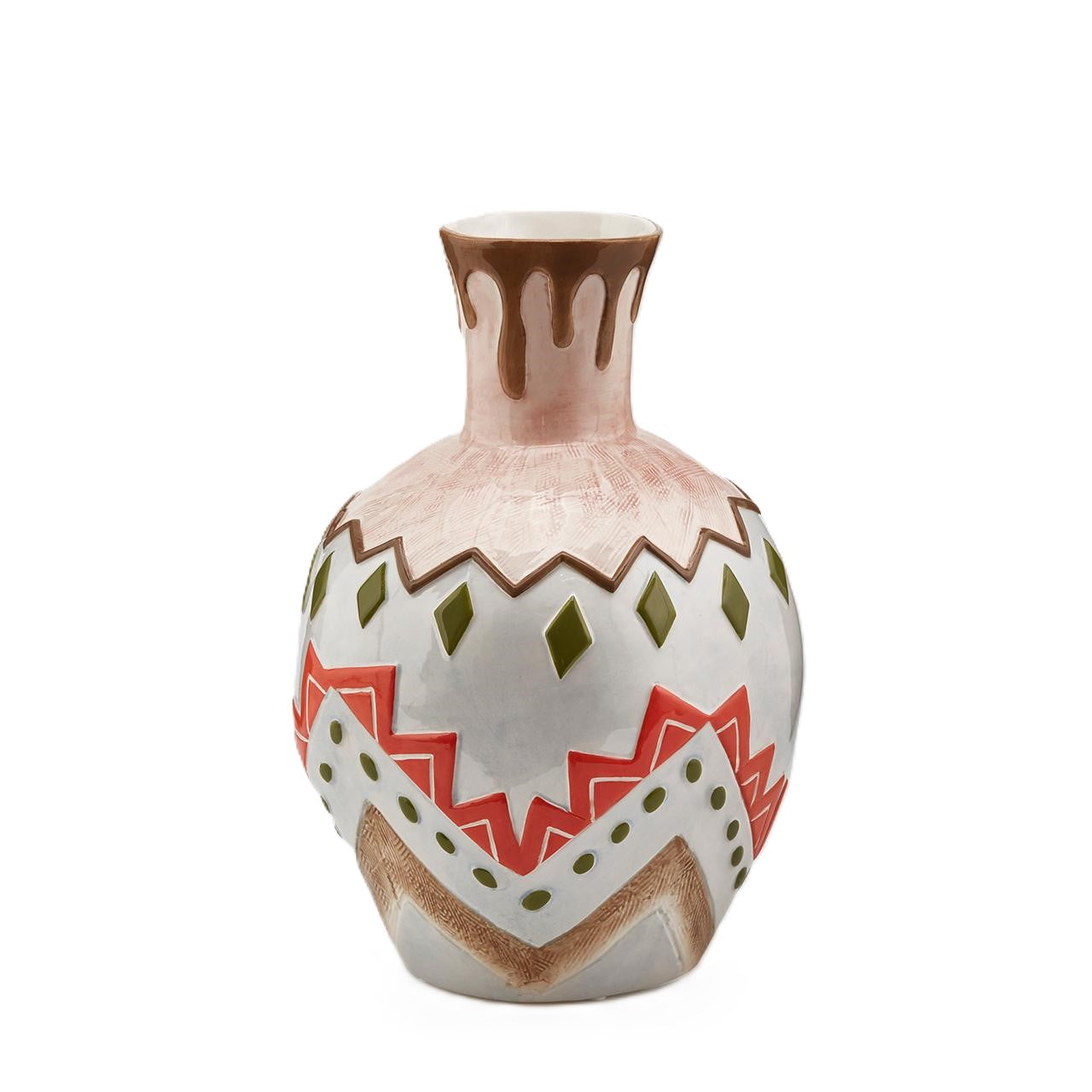 Vaso Perù in Ceramica Decorata EDG Enzo De Gasperi