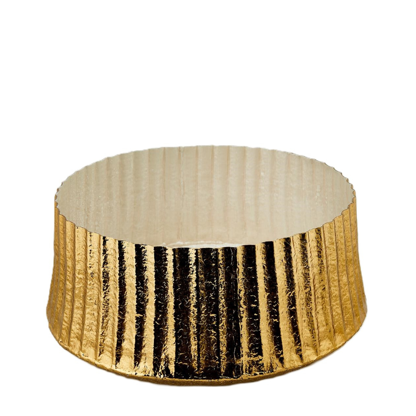 Vaso Brass in Metallo Oro con Interno Madreperlato h. 21 cm - EDG Enzo De Gasperi