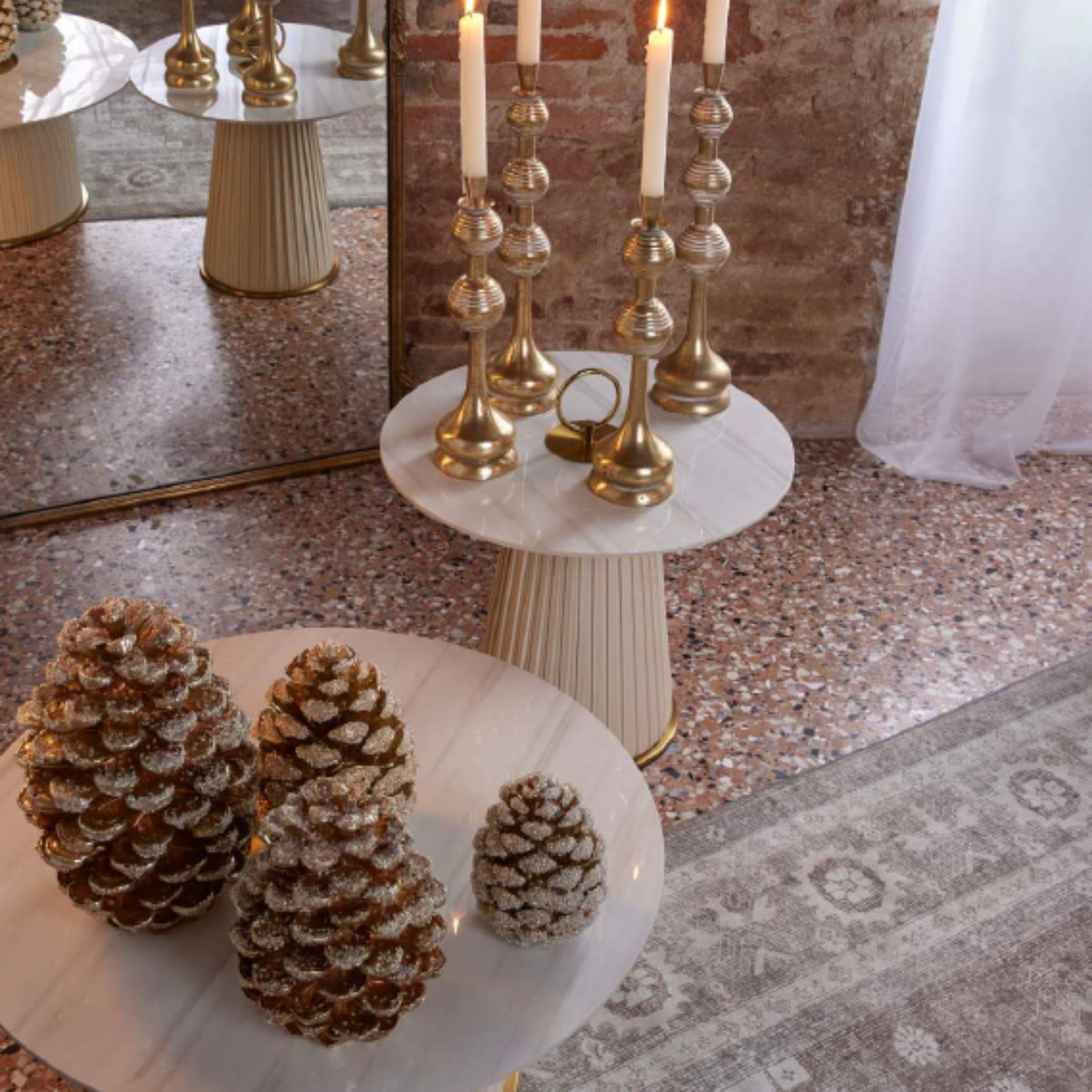 Decoro Pigna White Gold in Poliresina - EDG Enzo De Gasperi