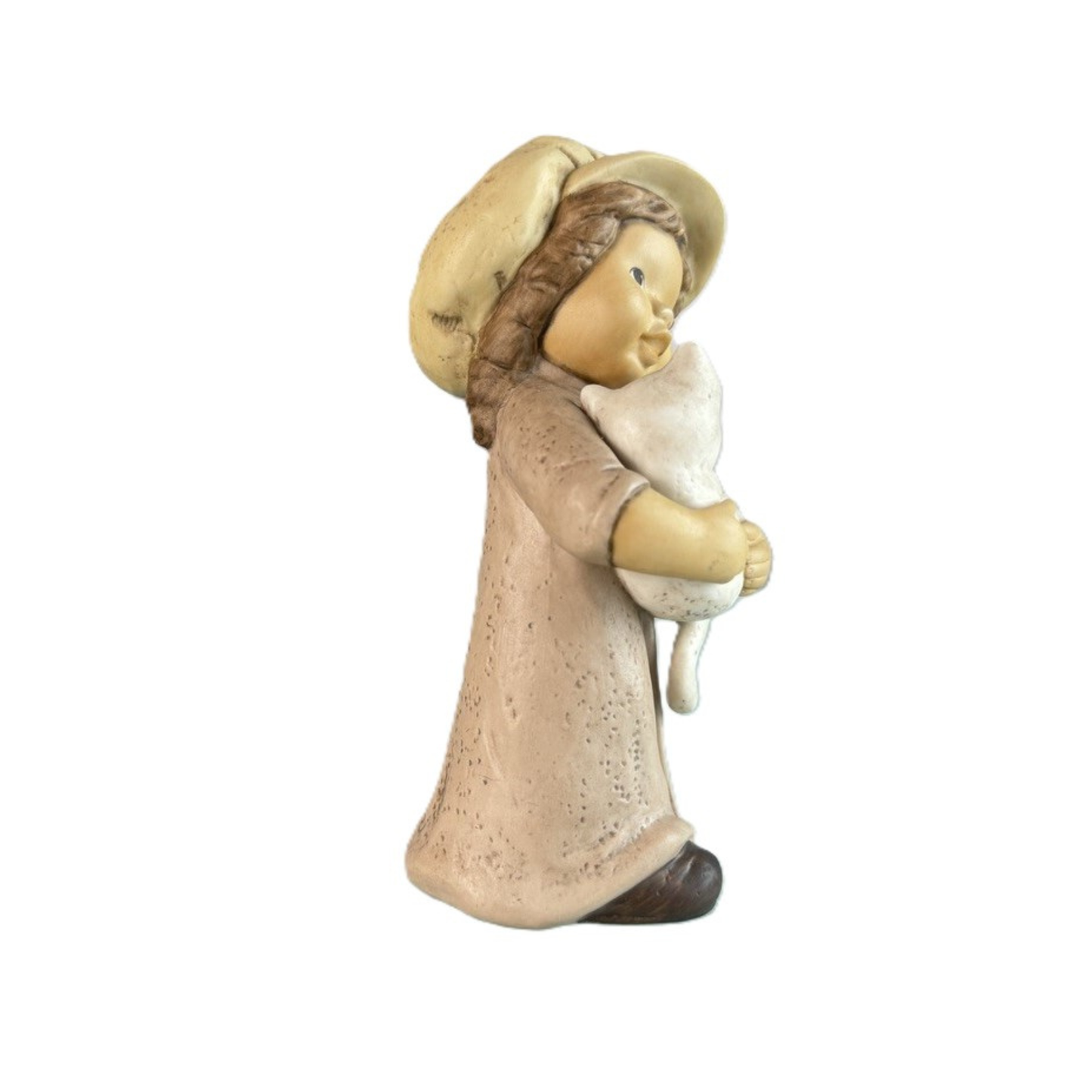 Figurina Nina con Gattino Nina e Marco in Porcellana H. 14 cm Goebel