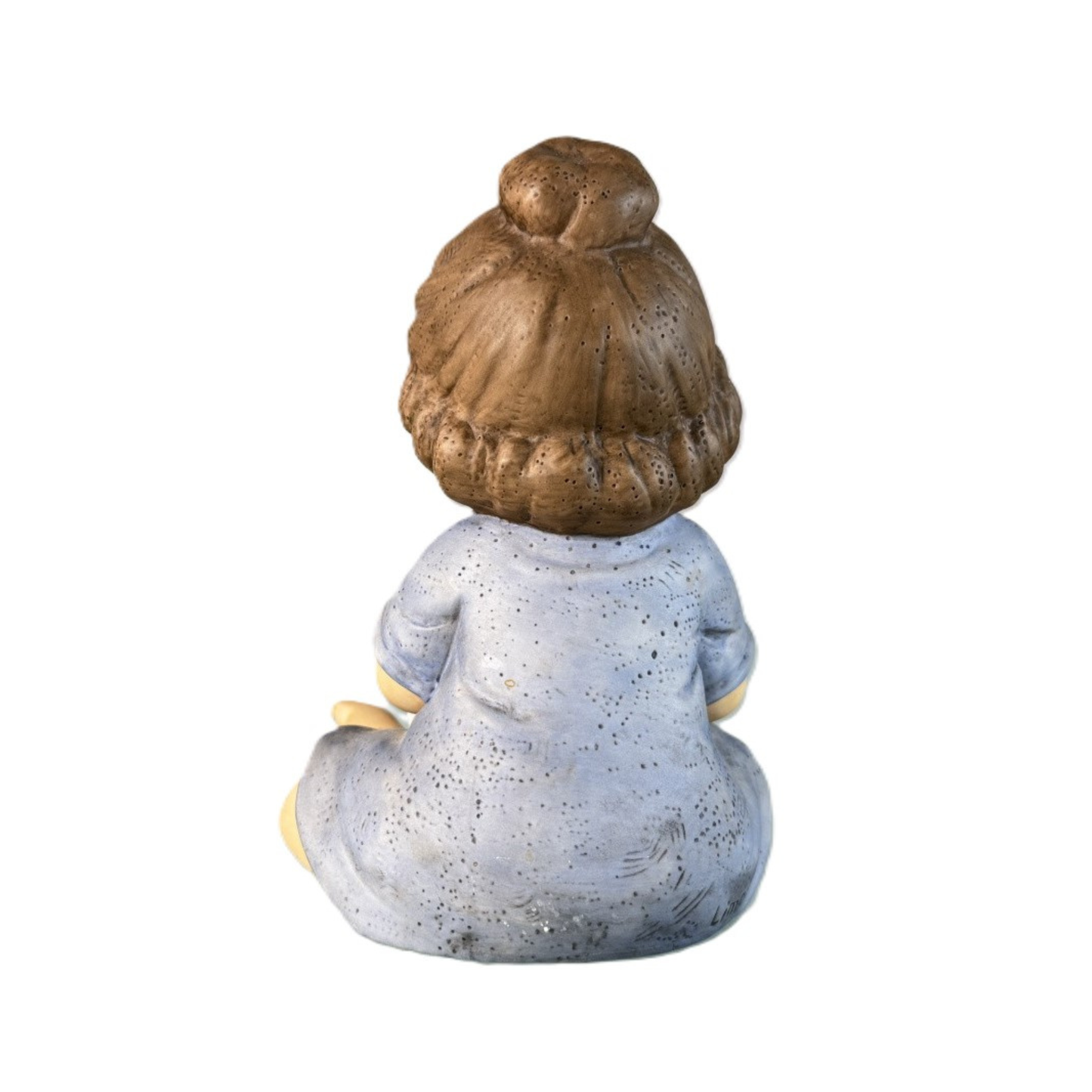 Figurina Bimba che Legge Nina e Marco in Porcellana L. 12,5 H. 18 cm Goebel