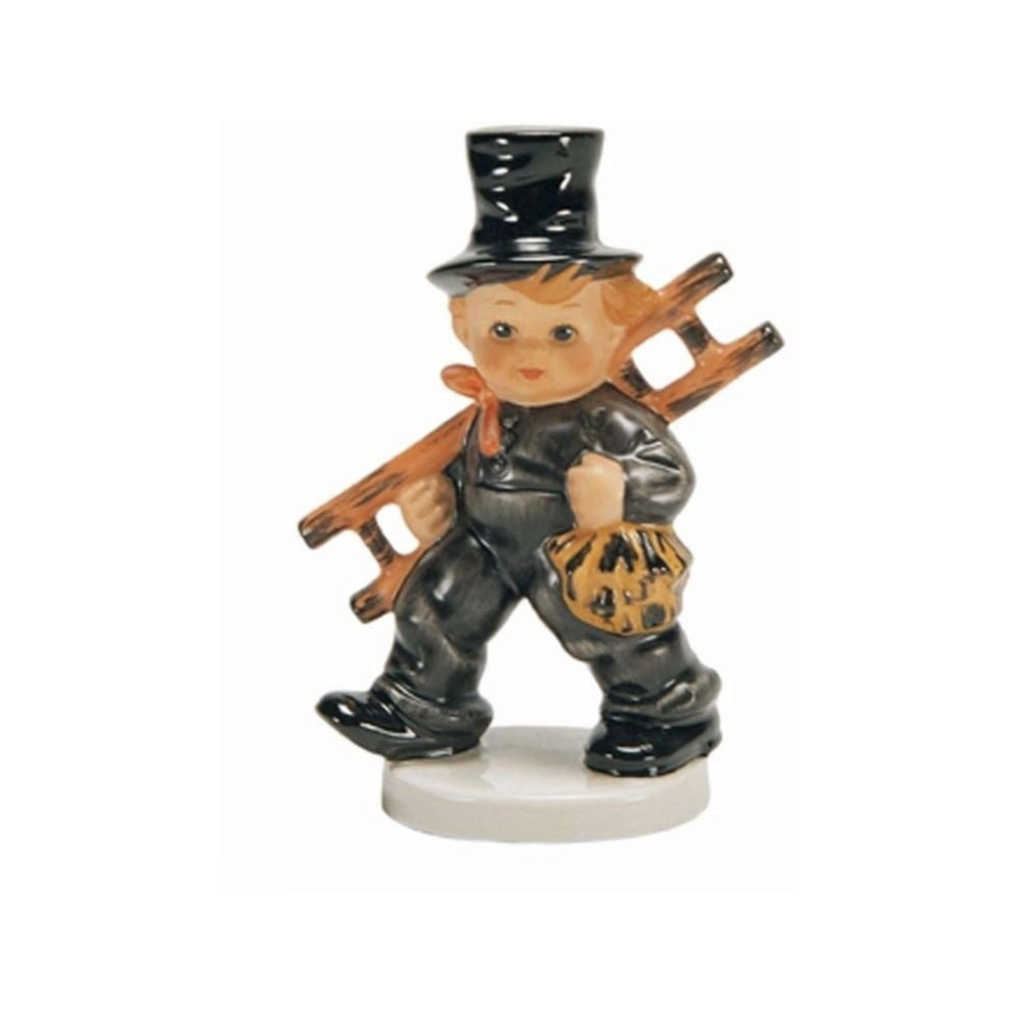 Figurina Spazzacamino Portafortuna in Porcellana Goebel