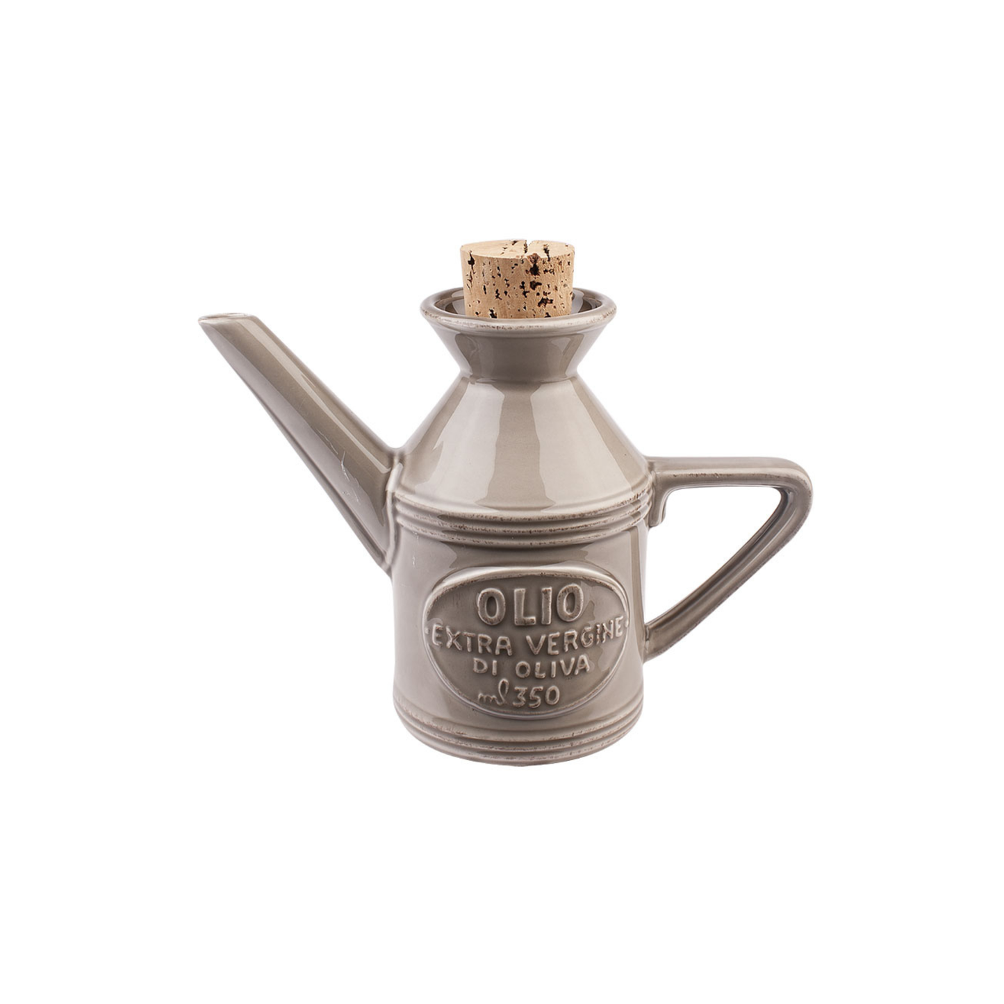Ampollina Olio in Ceramica Tortora Fatta a Mano Virginia Casa Linea Osteria