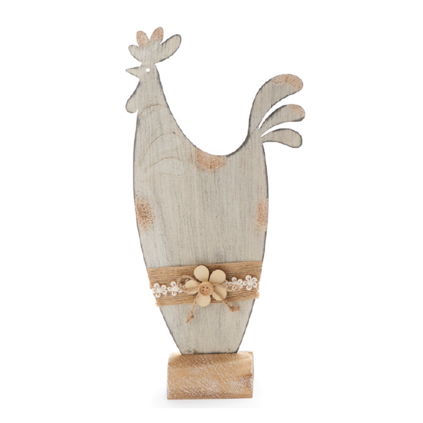 Sagoma Gallina in Metallo h. 35,5 cm - Nuvole di Stoffa