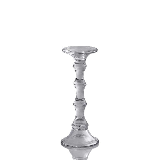 Portacandela Classic in Vetro Naturale Linea Eos h. 30 cm - EDG Enzo De Gasperi