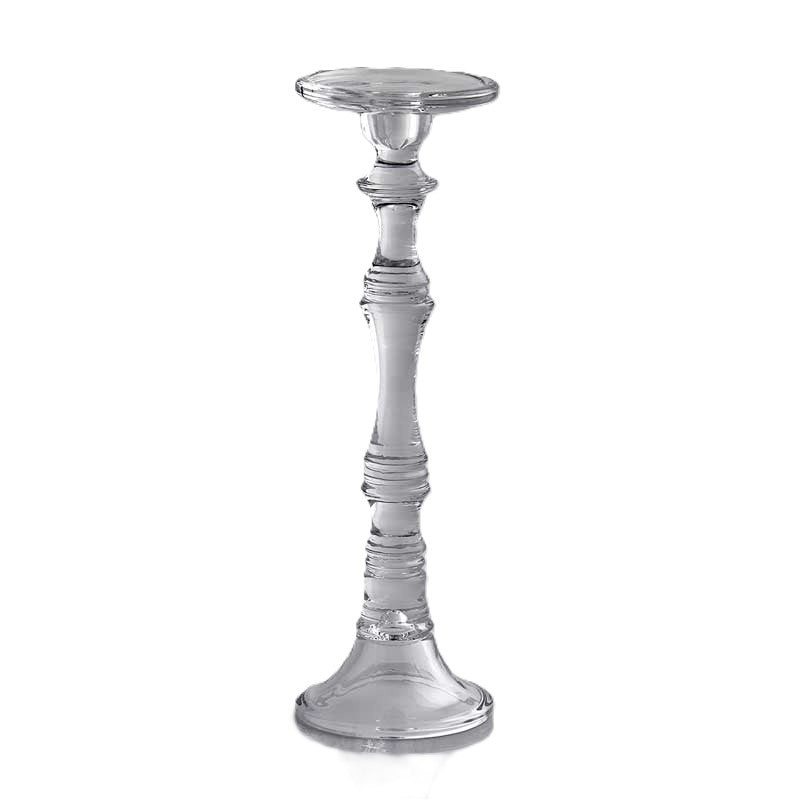 Portacandela Classic in Vetro Naturale Linea Eos h. 42 cm - EDG Enzo De Gasperi