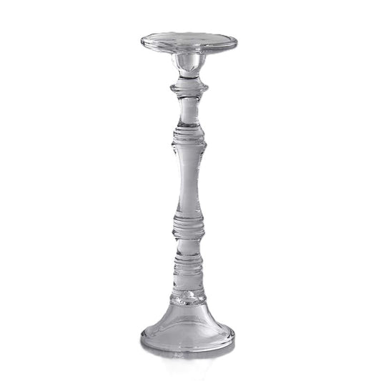 Portacandela Classic in Vetro Naturale Linea Eos h. 42 cm - EDG Enzo De Gasperi