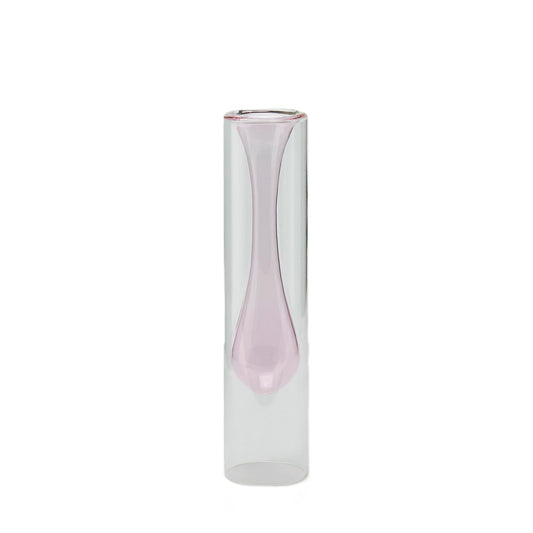 Vaso Goccia in Vetro Rosa EDG Enzo De Gasperi