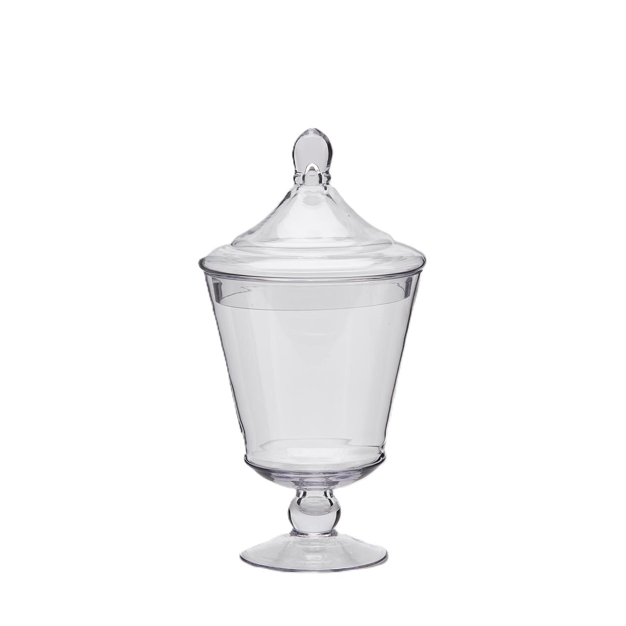 Contenitore Svasato in Vetro con Coperchio h. 31 cm - EDG Enzo De Gasperi