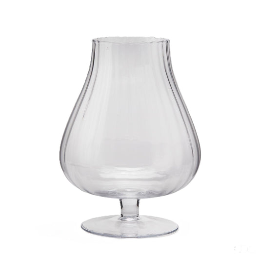 Coppa Optica con Piede in Vetro Naturale h. 35 cm - EDG Enzo De Gasperi