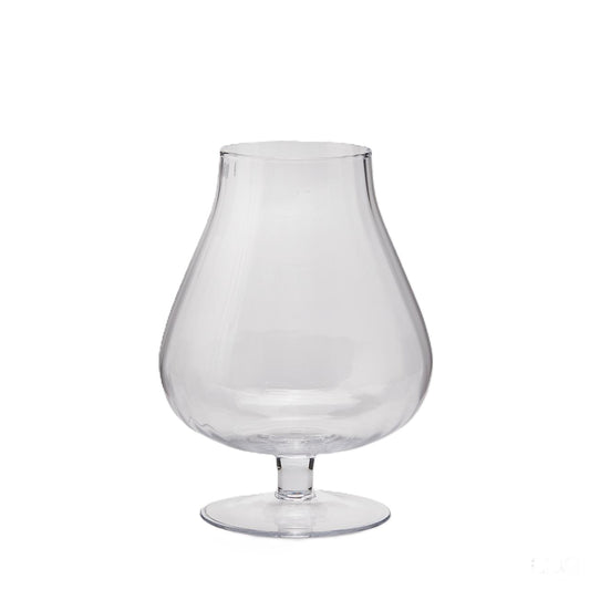 Coppa Optica con Piede in Vetro Naturale h. 30 cm - EDG Enzo De Gasperi