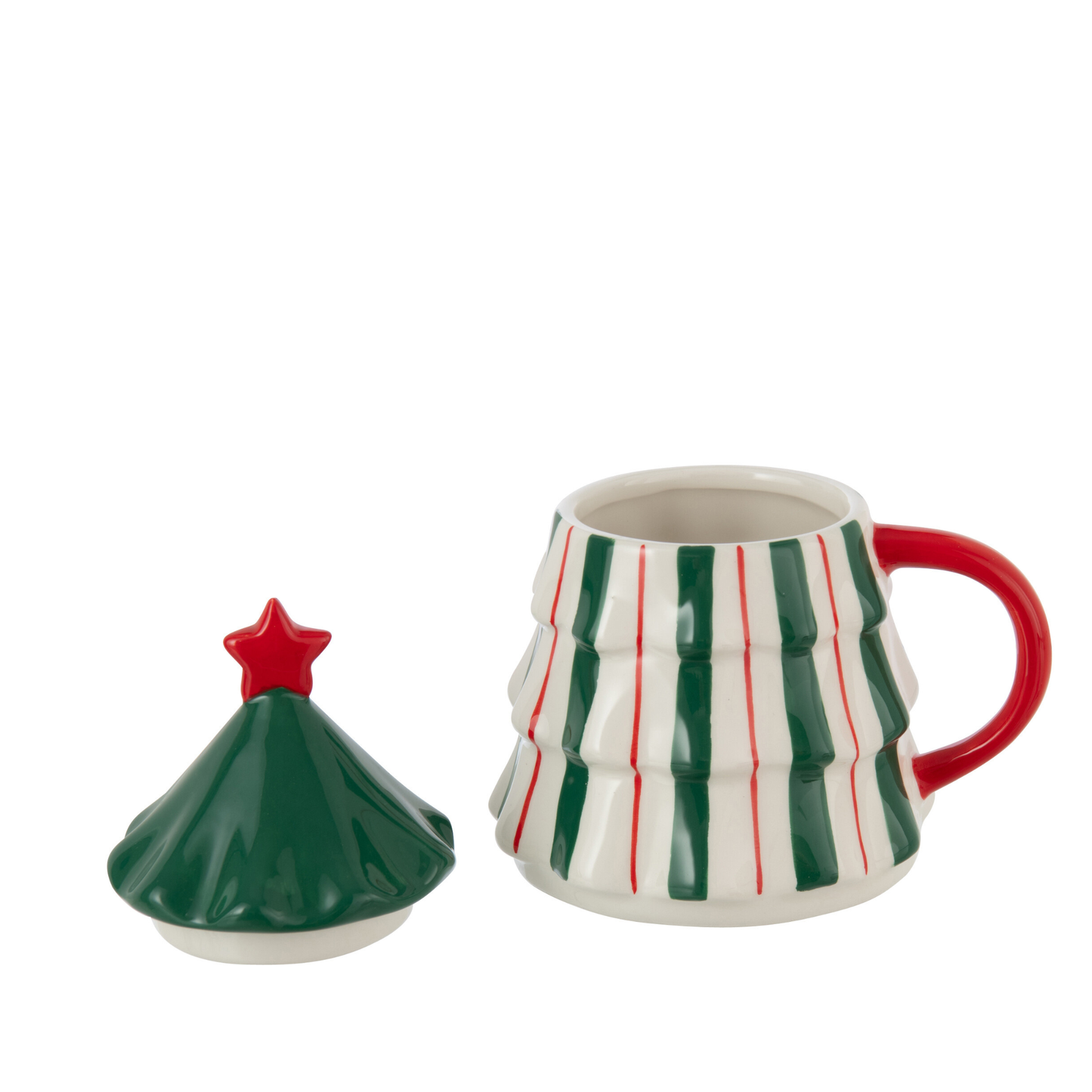 Mug Albero di Natale in Ceramica H. 16 cm J-Line by Jolipa