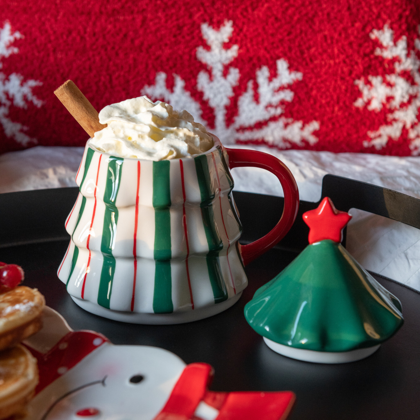 Mug Albero di Natale in Ceramica H. 16 cm J-Line by Jolipa