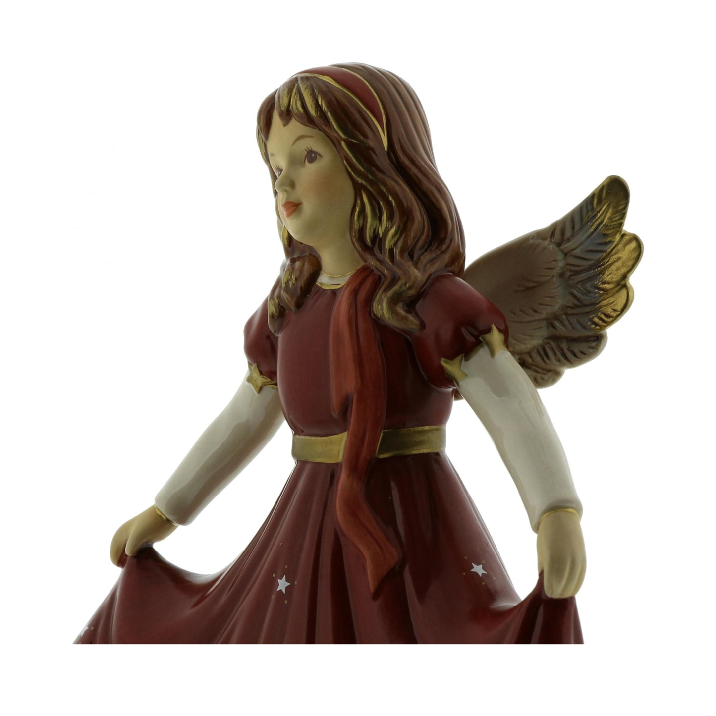 Figurina Angelo Danza di Natale con Carillon in Porcellana H. 19 cm Goebel
