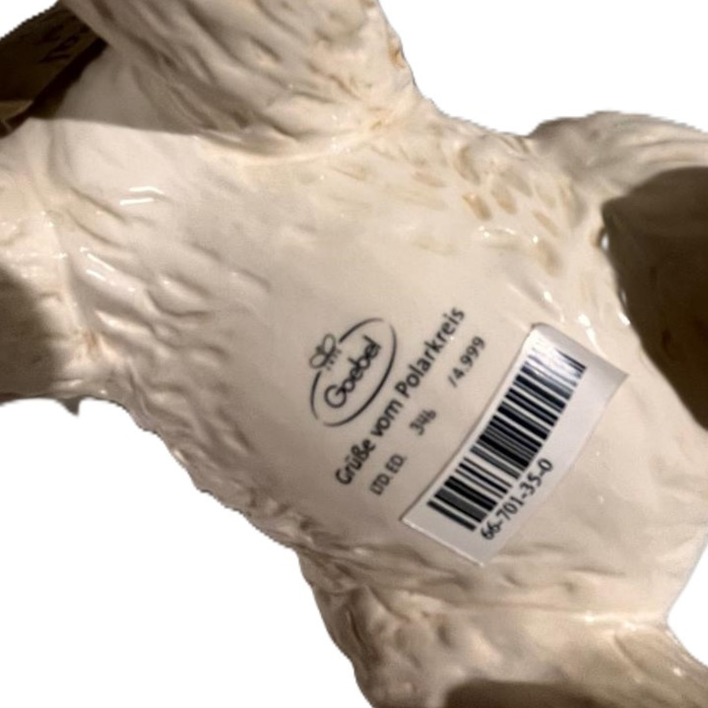 Figurina Saluti dal Polo Nord in Porcellana H. 15 cm Edizione Limitata Goebel
