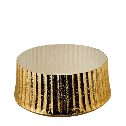 Vaso Brass in Metallo Oro con Interno Madreperlato h. 21 cm - EDG Enzo De Gasperi