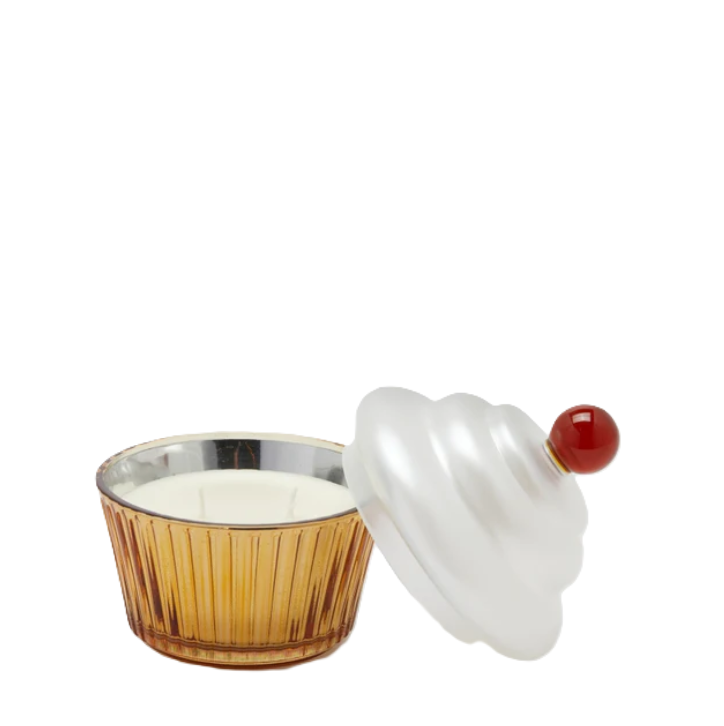 Candela Cupcake Profumata Ginger Warm Vanilla H. 14,5 cm EDG Enzo De Gasperi