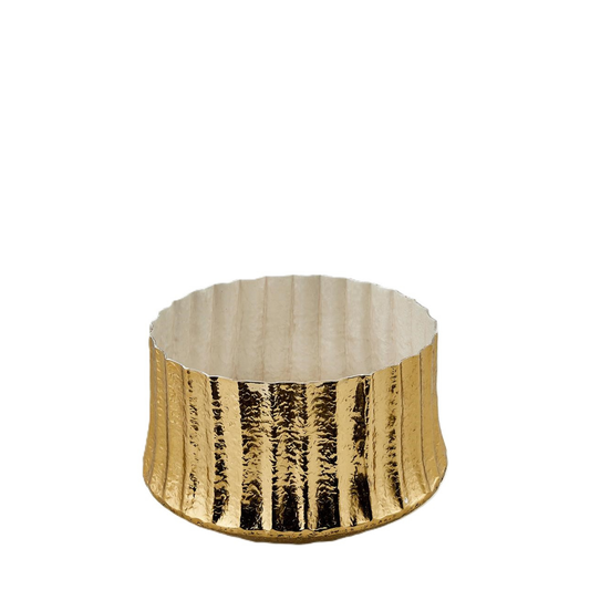 Vaso Brass in Metallo Oro con Interno Madreperlato h. 18 cm - EDG Enzo De Gasperi