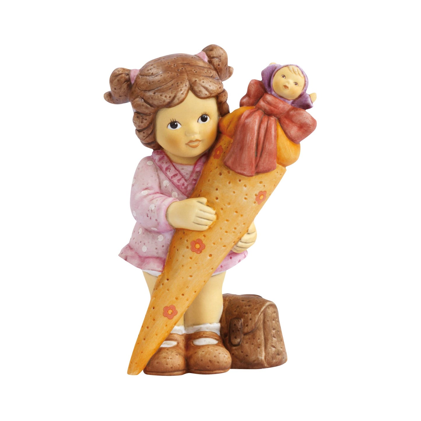 Figurina Nina Comincia la Scuola Collezione Nina e Marco in Porcellana H. 10 cm Goebel