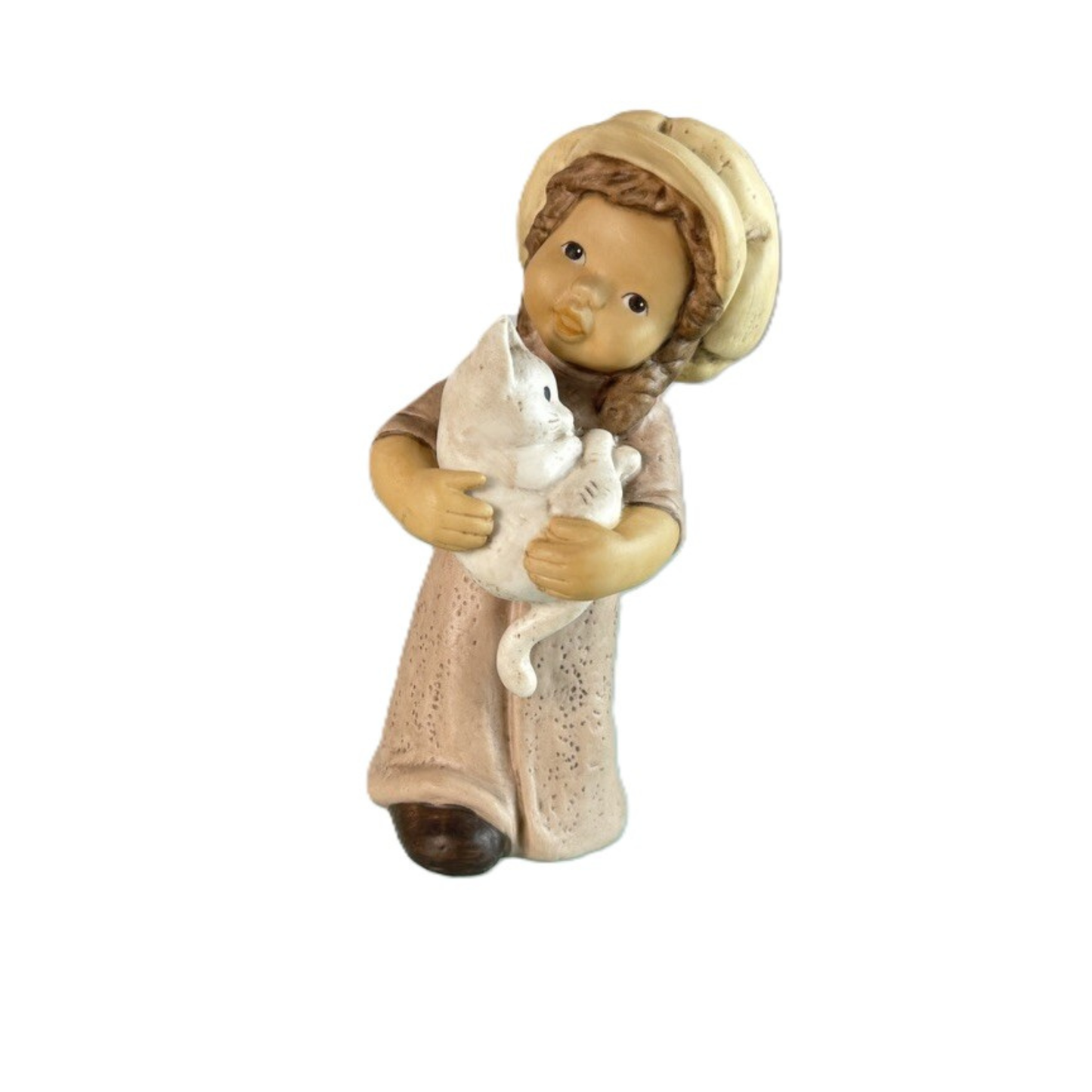 Figurina Nina con Gattino Nina e Marco in Porcellana H. 14 cm Goebel