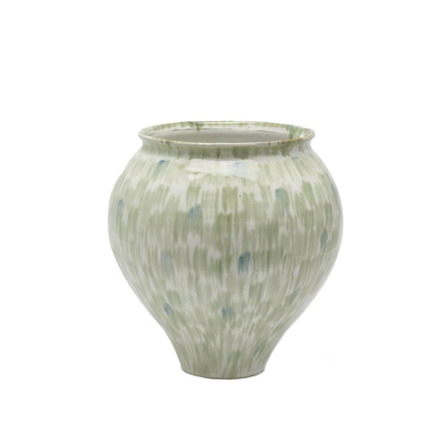Vaso Tondo con Pennellate in Ceramica Waterproof H. 36 D. 35 cm EDG Enzo De Gasperi