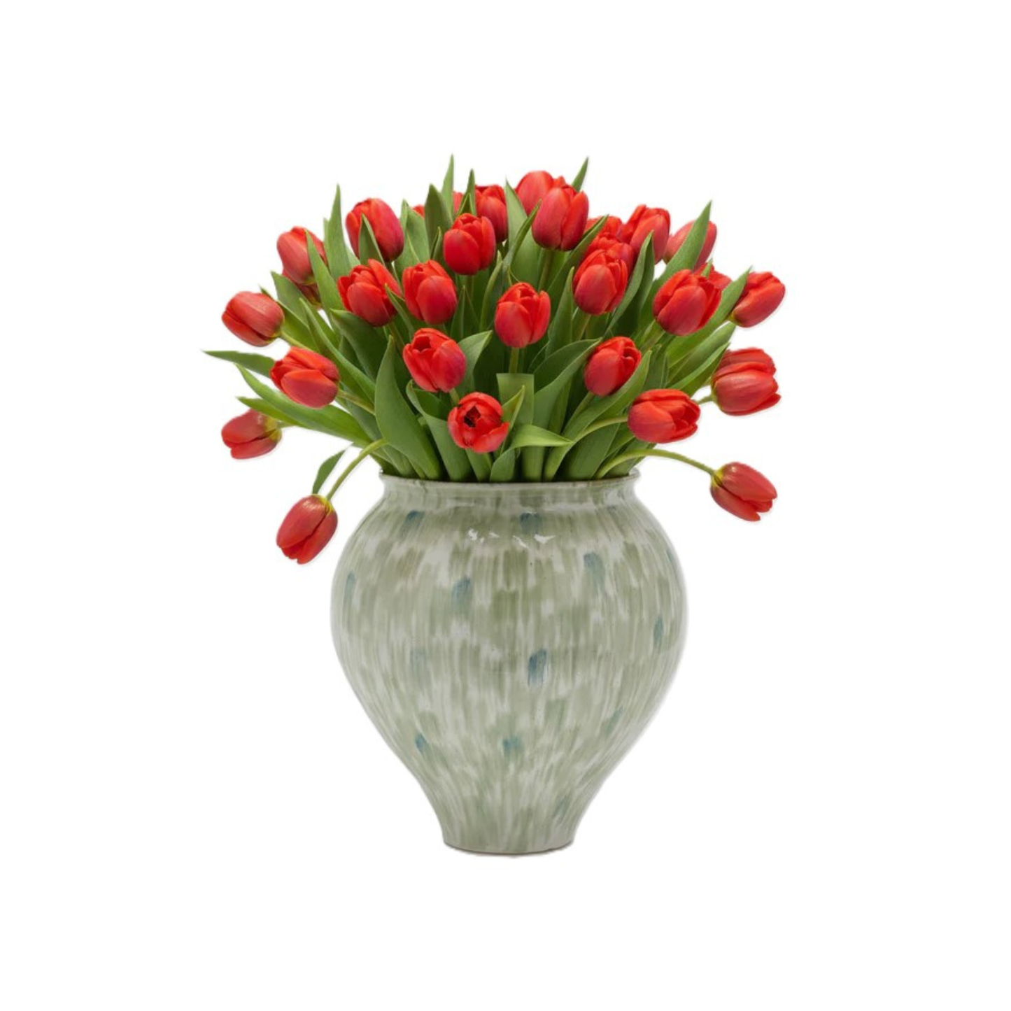 Vaso Tondo con Pennellate in Ceramica Waterproof H. 36 D. 35 cm EDG Enzo De Gasperi