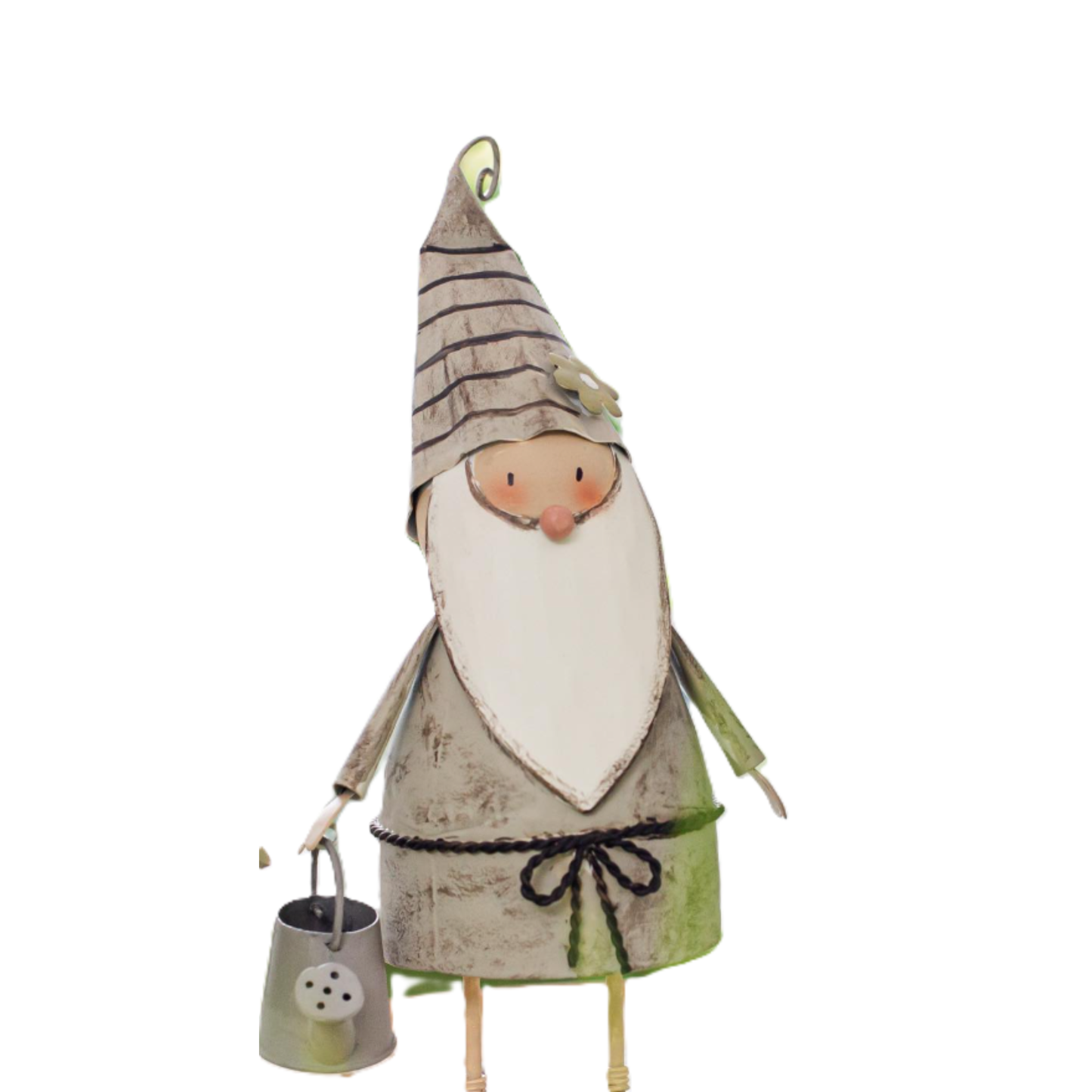 Gnometto Decorativo in Metallo con Molla h. 21 cm - BADEN Collection