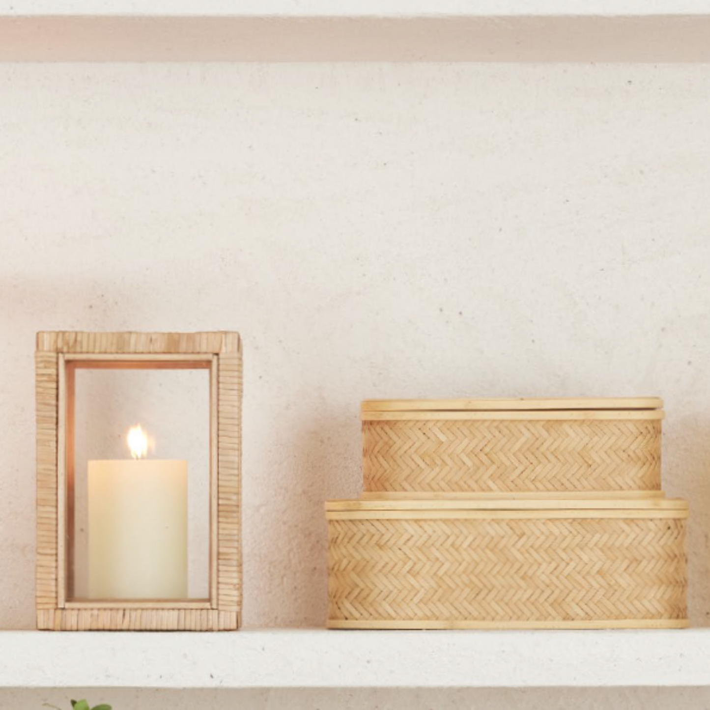Scatola Decorativa Rettangolare in Rattan - EDG Enzo De Gasperi