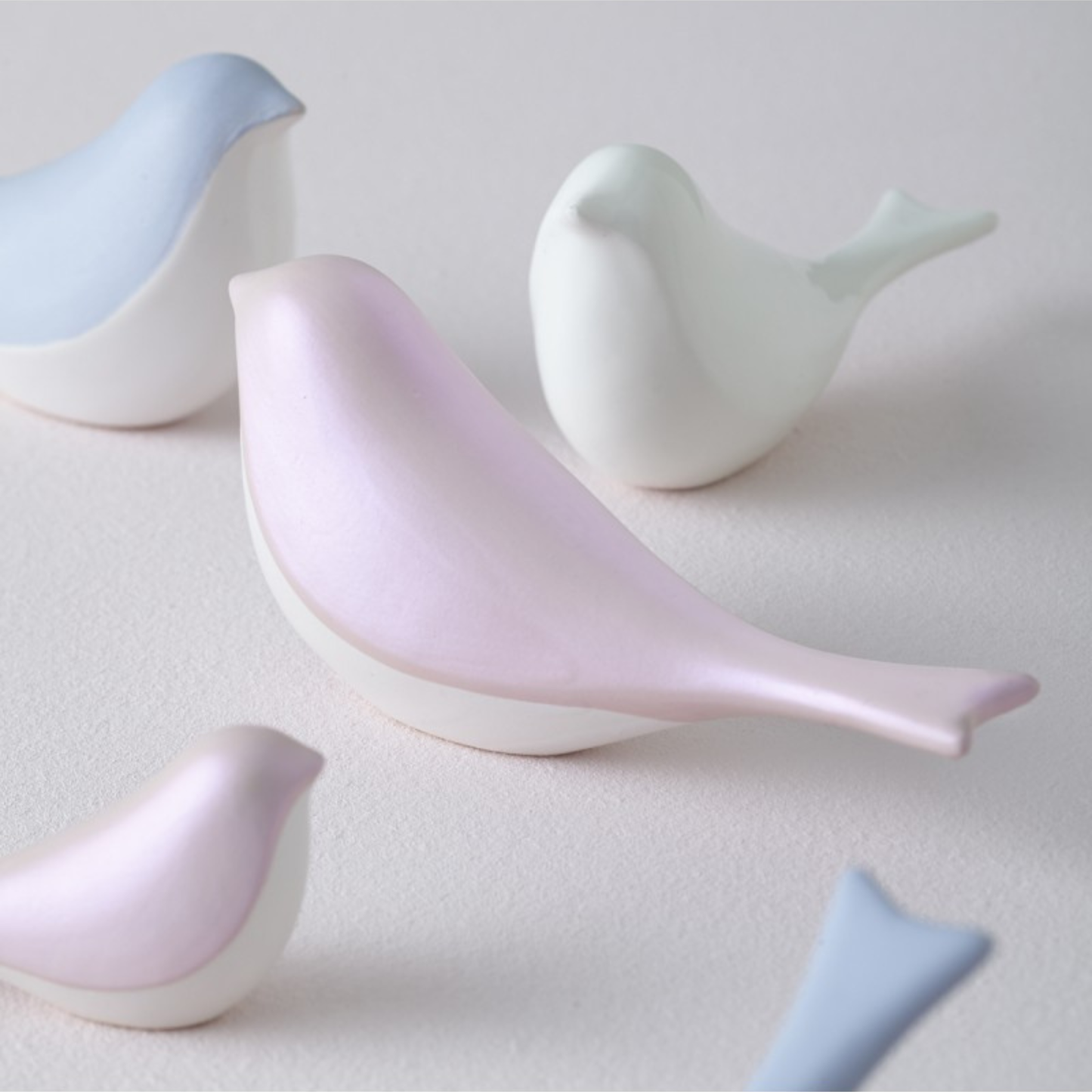Uccellini Decorativi in Ceramica l. 13 cm - Leonardo