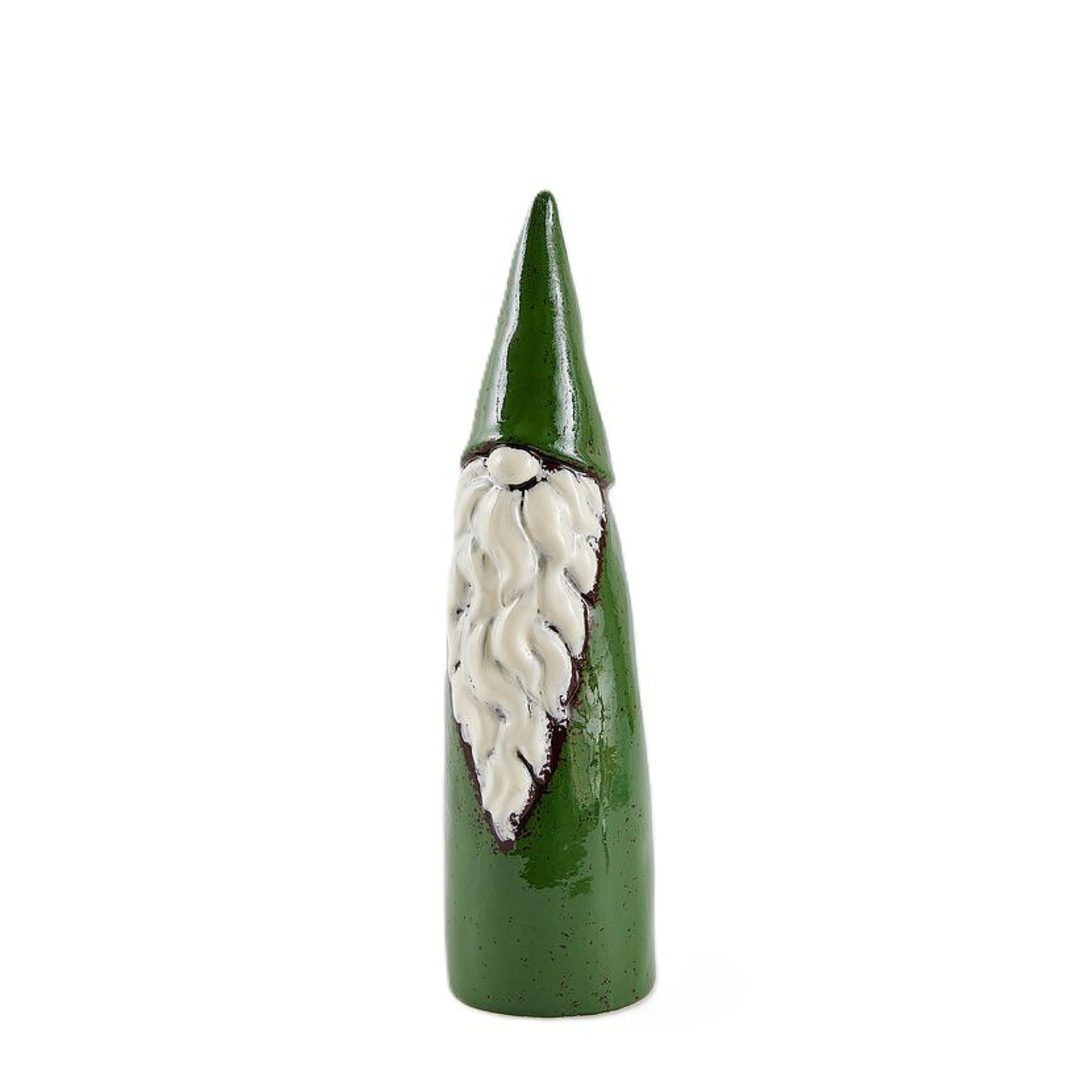 Gnomo Cono in Ceramica Verde H. 32 D. 8,5 cm EDG Enzo De Gasperi