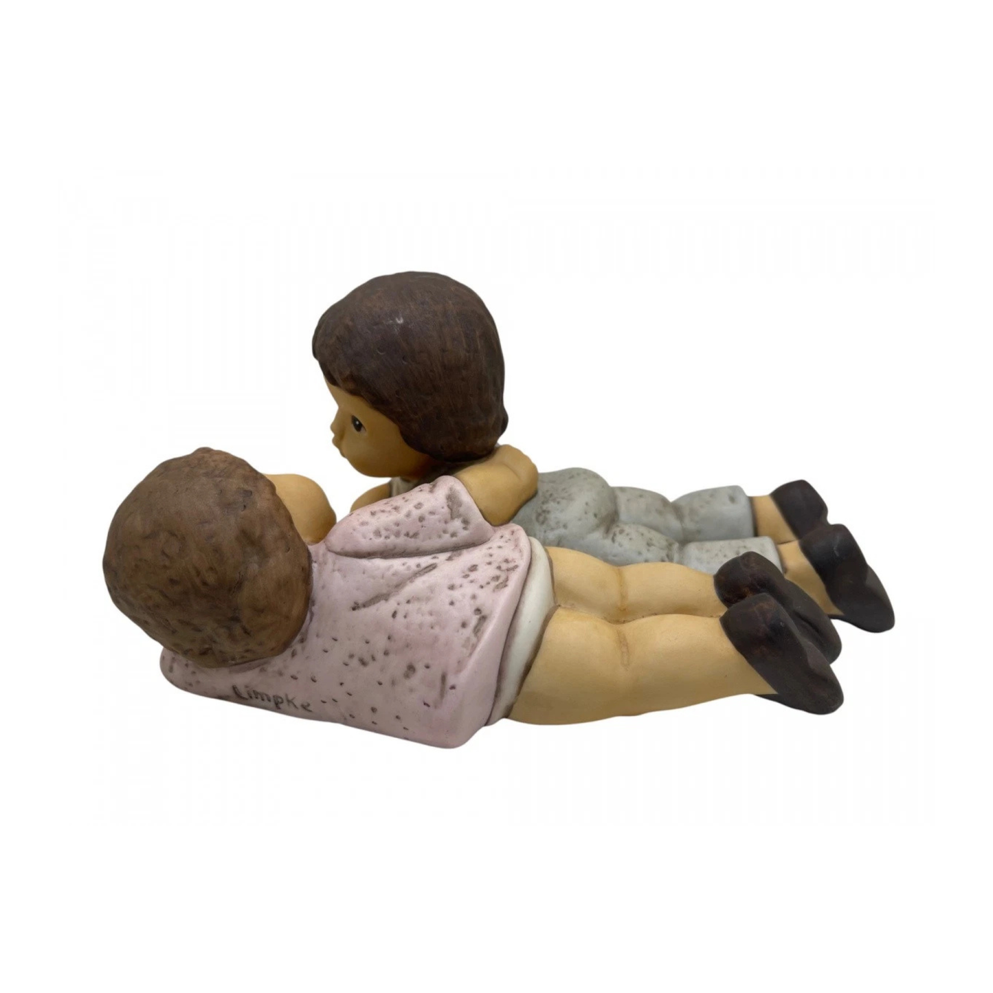 Figurina Chiacchierando Collezione Nina e Marco in Porcellana L. 16 H. 7,5 cm Goebel