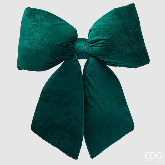 Fiocco Natalizio in Velluto Verde - EDG Enzo De Gasperi