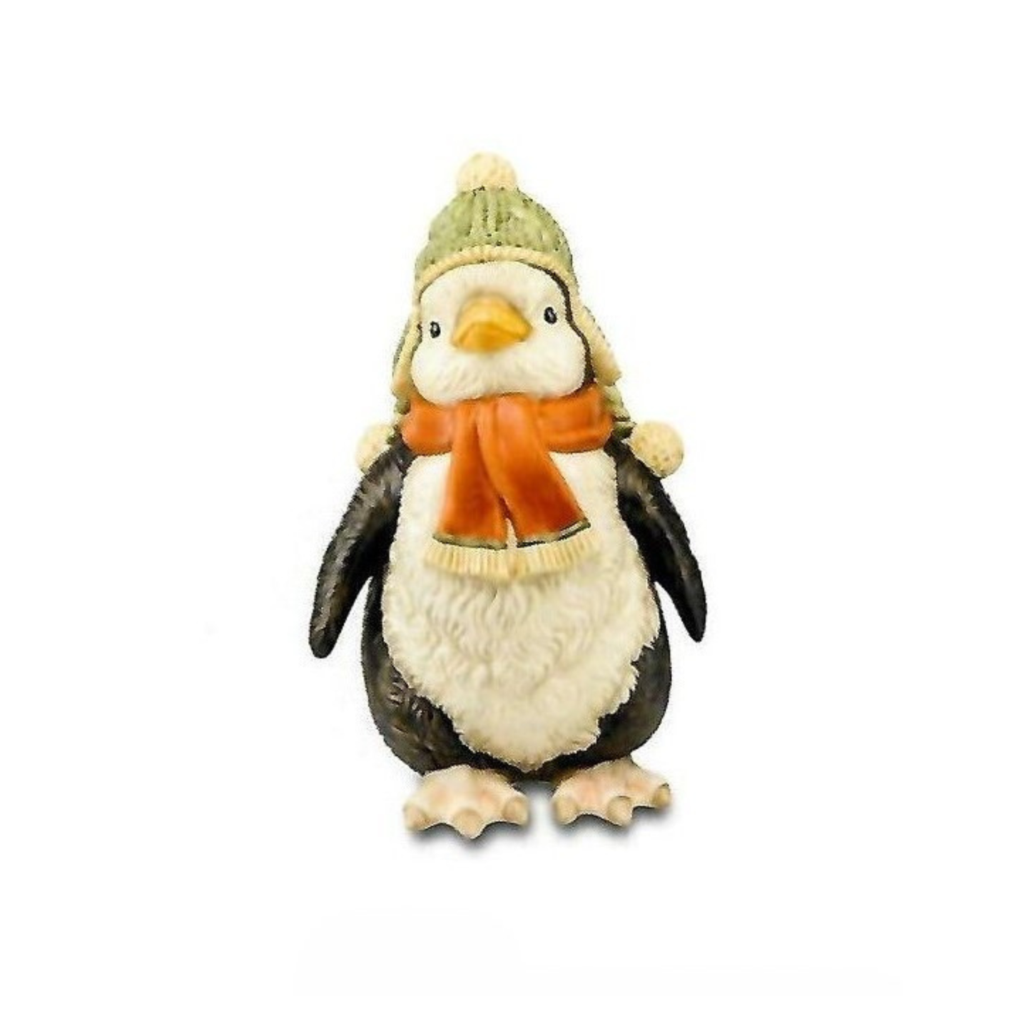 Pinguino Fridolin con Sciarpa e Cappello in Porcellana H. 15,5 cm Goebel