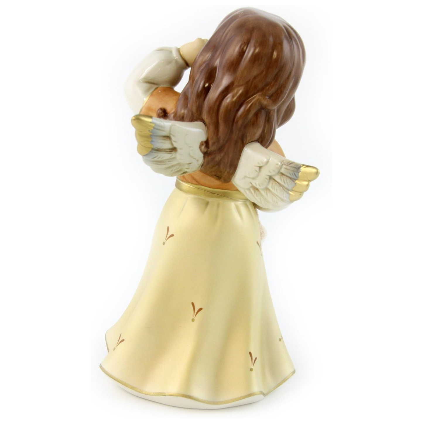 Figurina Angelo Amico Coccoloso con Orsetto in Porcellana H. 24 cm Goebel