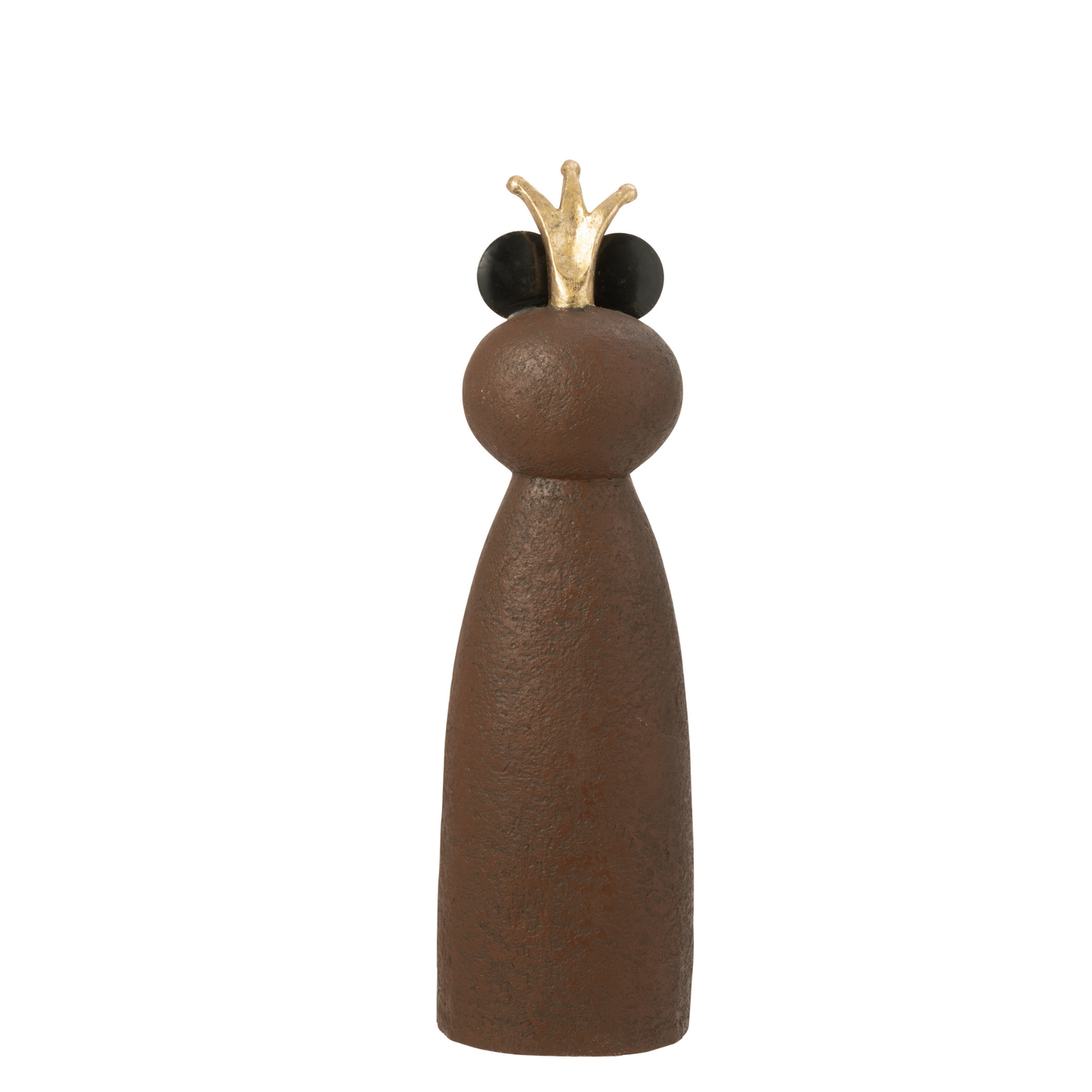 Rana con Corona in Magnesio Marrone Scuro H. 78,5 cm J-Line by Jolipa