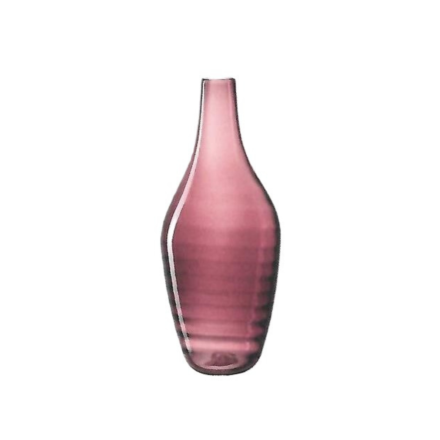Vaso in Vetro Burgundy con Righe Concentriche H. 45 D. 19 cm Merito