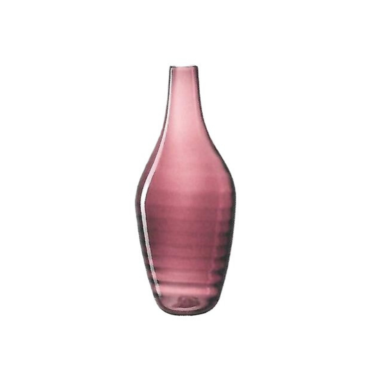 Vaso in Vetro Burgundy con Righe Concentriche H. 45 D. 19 cm Merito