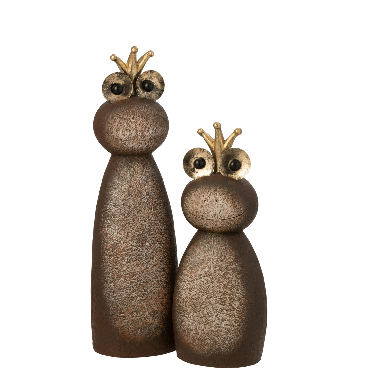 Rana con Corona in Magnesio Marrone Scuro H. 60,5 cm J-Line by Jolipa
