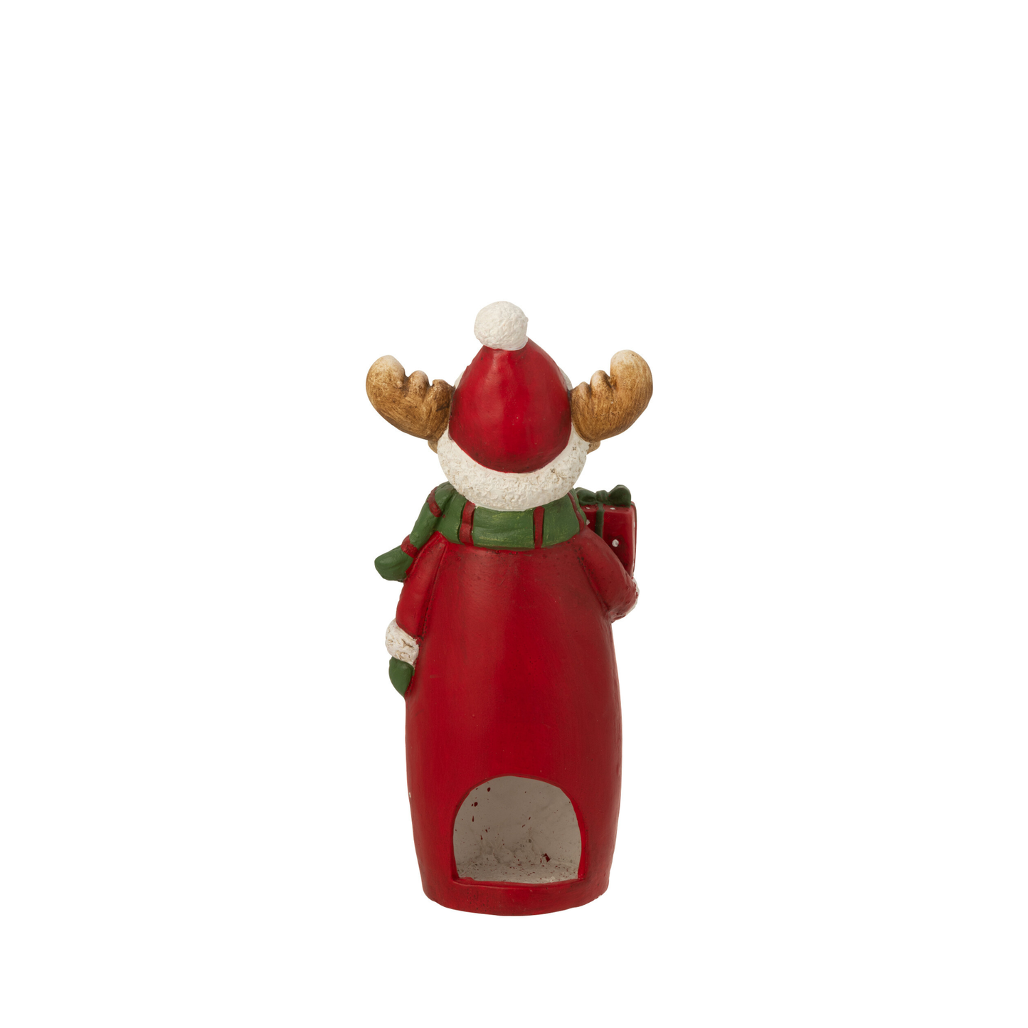Renna Porta T-Light con Sciarpa e Cappello H. 52 cm J-Line by Jolipa