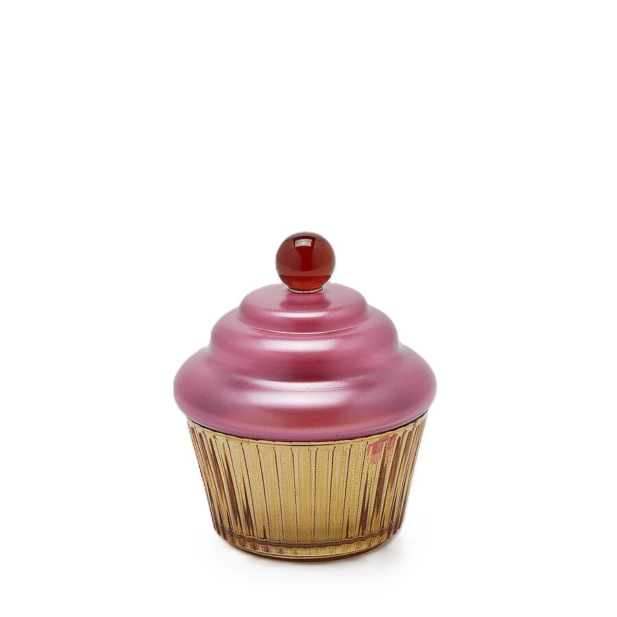 Candela Cupcake Profumata Cranberry e Pomegranate H. 14,5 cm EDG Enzo De Gasperi
