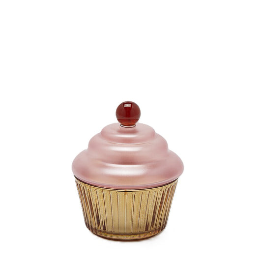 Candela Cupcake Profumata Waterlily Moss H. 14,5 cm EDG Enzo De Gasperi