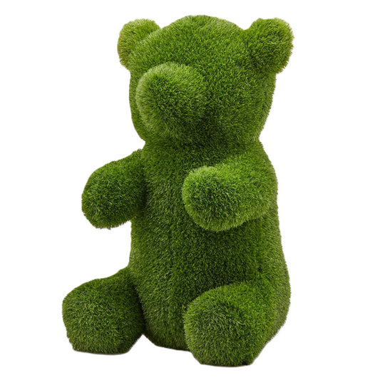 Scultura Decorativa Orso in Erba Sintetica Effetto Prato - EDG Enzo De Gasperi