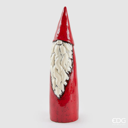 Gnomo Cono in Ceramica Rossa h. 41 cm - EDG Enzo De Gasperi
