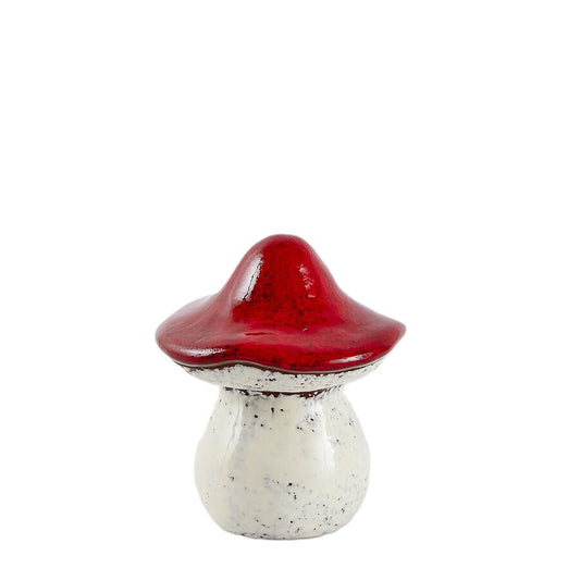 Decoro Fungo in Ceramica h. 13 cm - EDG Enzo De Gasperi