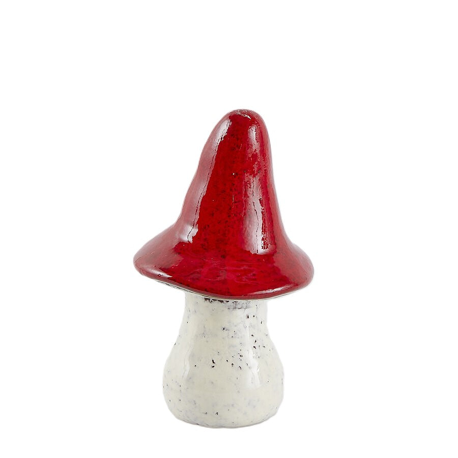 Decoro Fungo in Ceramica h. 18 cm - EDG Enzo De Gasperi