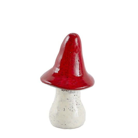 Decoro Fungo in Ceramica h. 18 cm - EDG Enzo De Gasperi