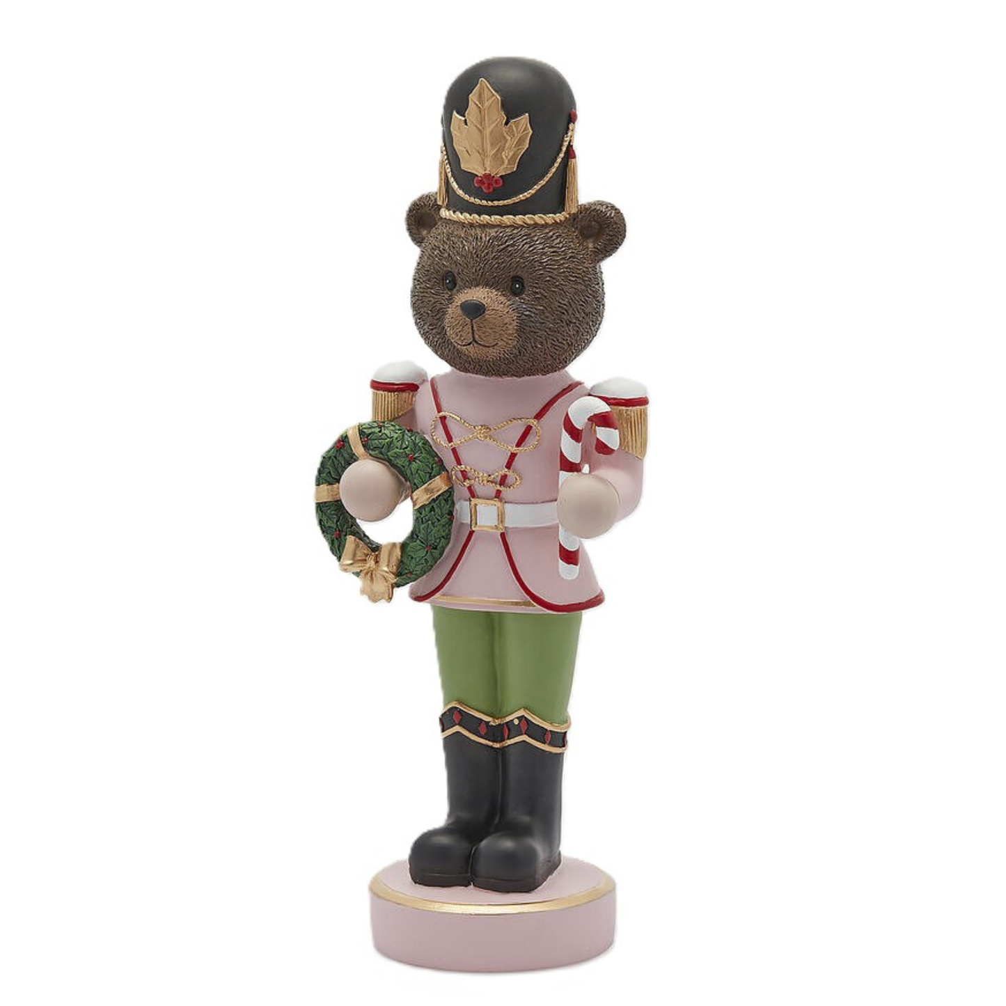 Orso Soldatino con Ghirlanda H. 40 cm EDG Enzo De Gasperi