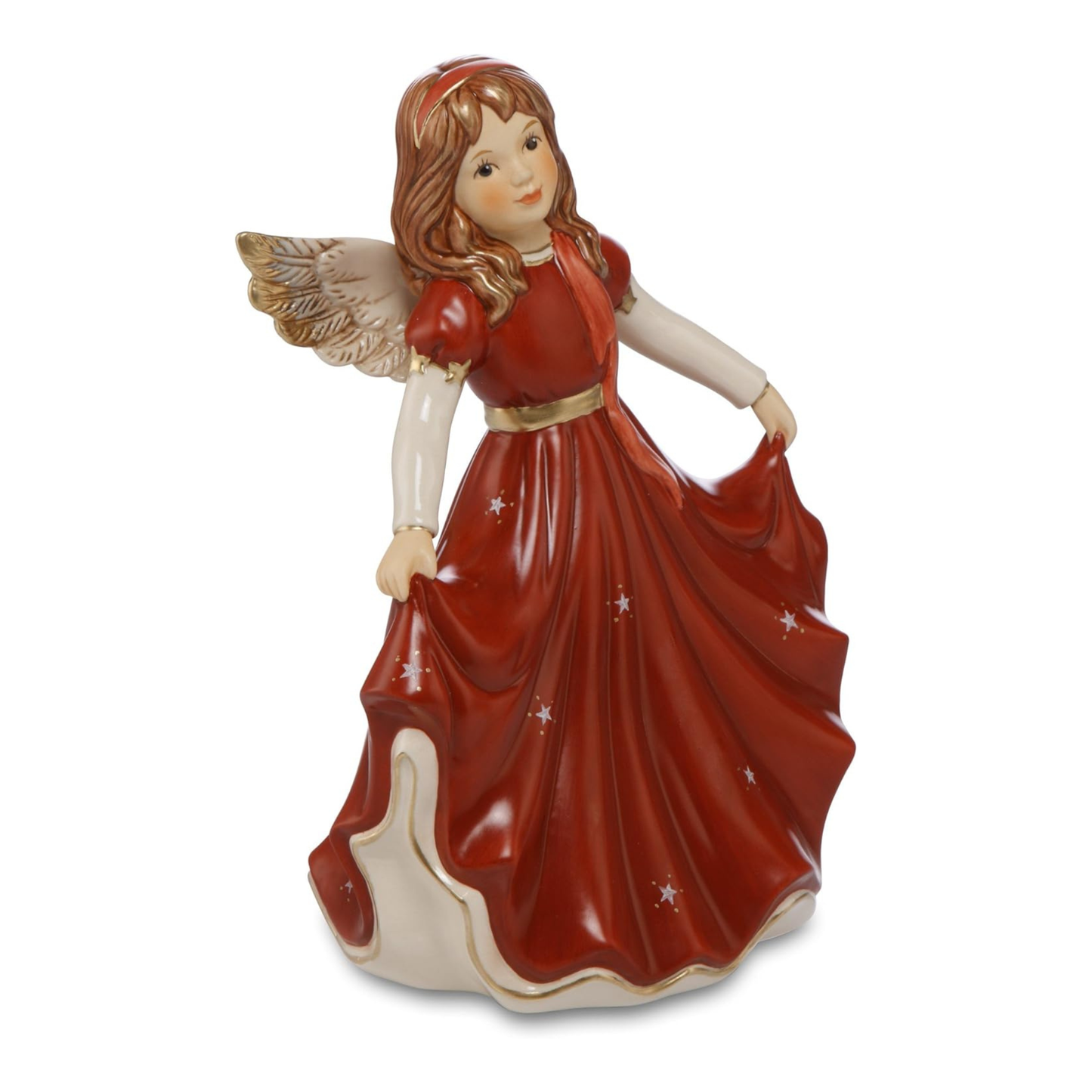 Figurina Angelo Danza di Natale con Carillon in Porcellana H. 19 cm Goebel
