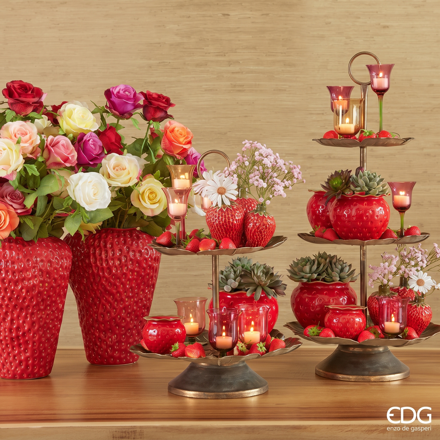 Vaso Freaky Fragola in Ceramica EDG Enzo De Gasperi