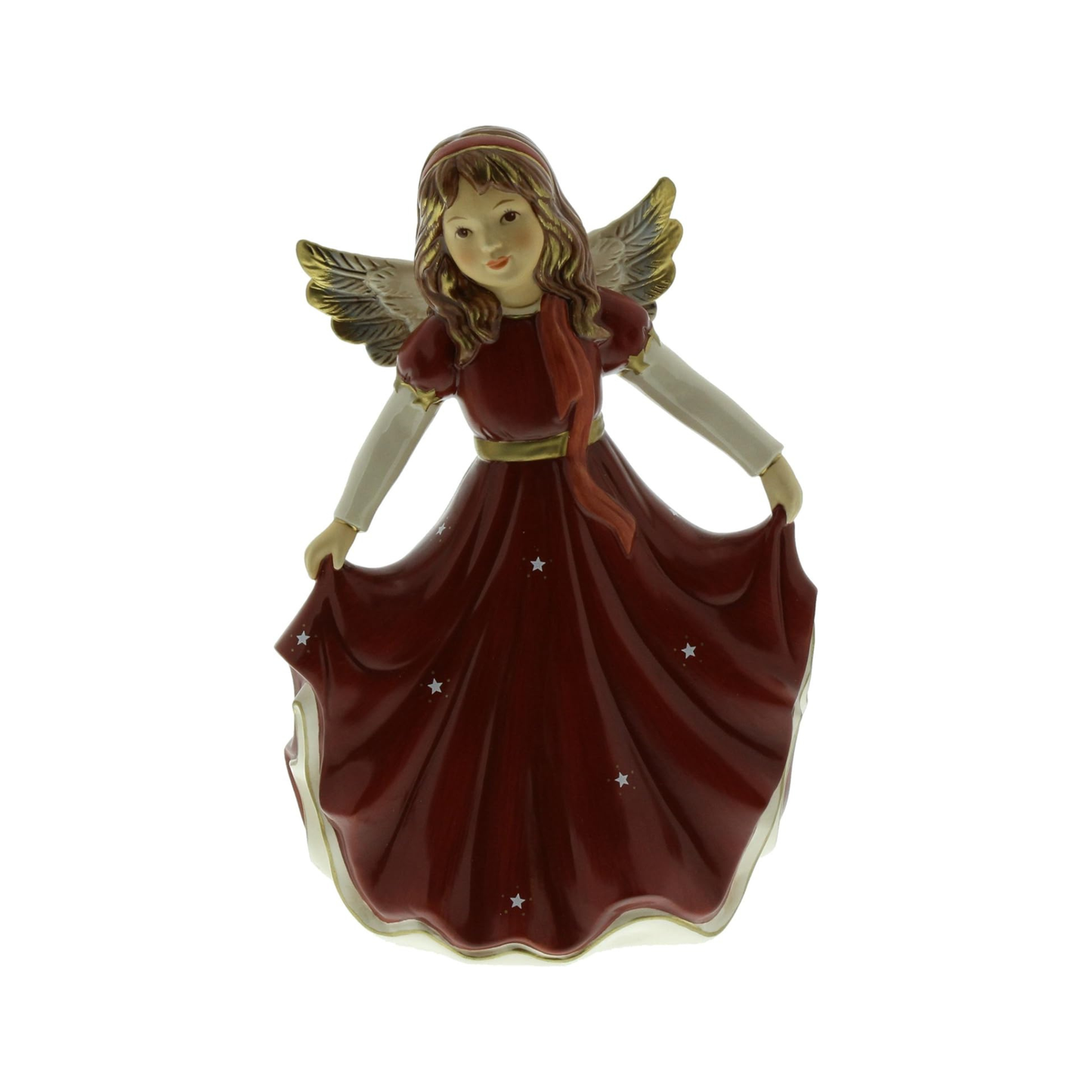 Figurina Angelo Danza di Natale con Carillon in Porcellana H. 19 cm Goebel
